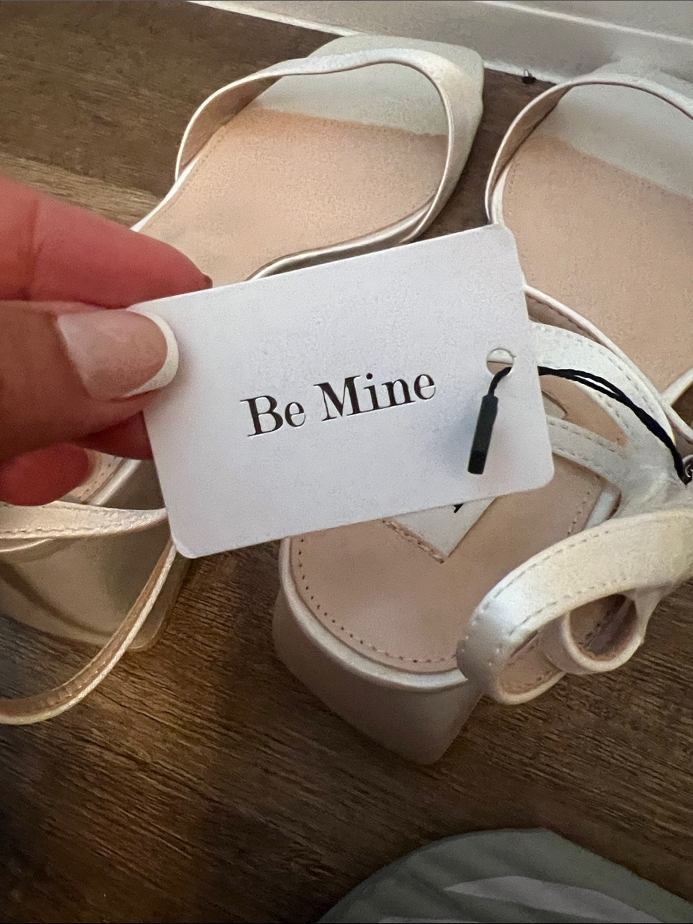 ASOS Cream Square-Toe Block Heel Sandals - Picture 6 of 6